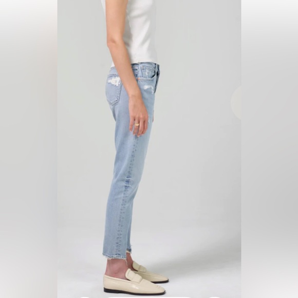 Citizens of Humanity Emerson Slim Boyfriend Jeans Size 28 in Slushie - Picture 3 of 7